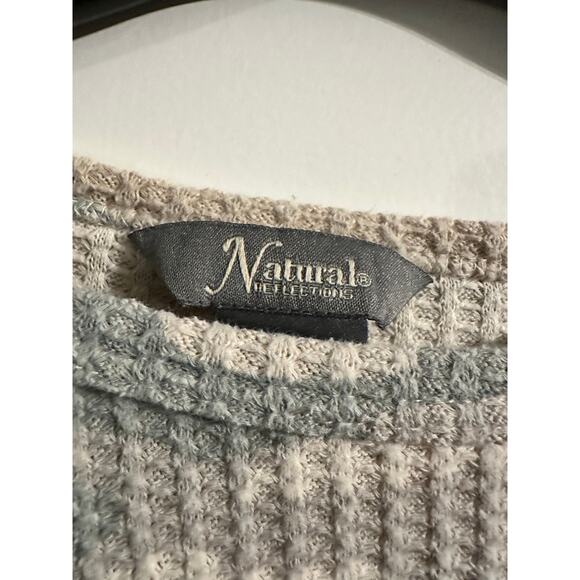 Natural Reflections Women’s Camo Waffle Knit Sweater Large - Picture 4 of 9